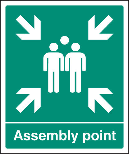 Assembly Point EEC Rigid Plastic 600 x 450mm (Each)