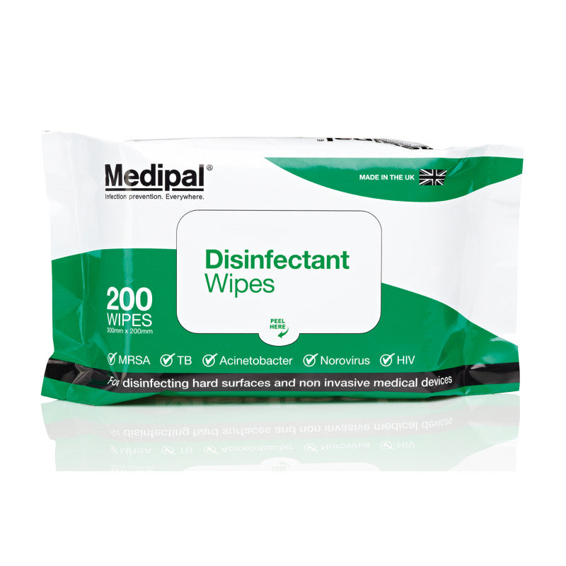 Medipal Disinfectant Wipes Flow Wrap Pack (Pack 200)