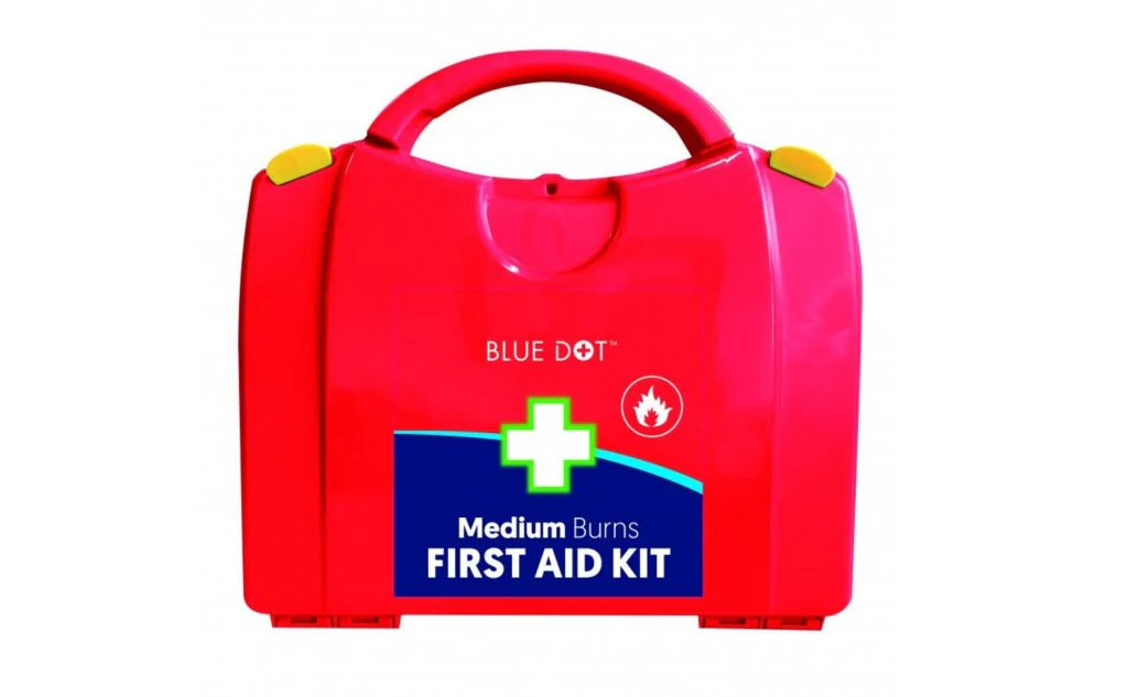 A burns first aid kit